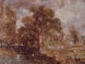 Scene on a river2 Romantic John Constable